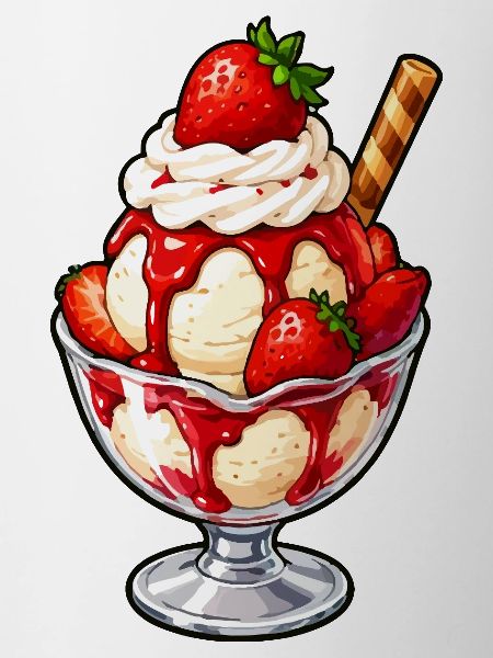 Erdbeer Sundae Glanz