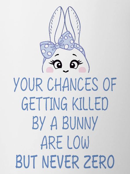 Humorvoller Bunny-Warnhinweis