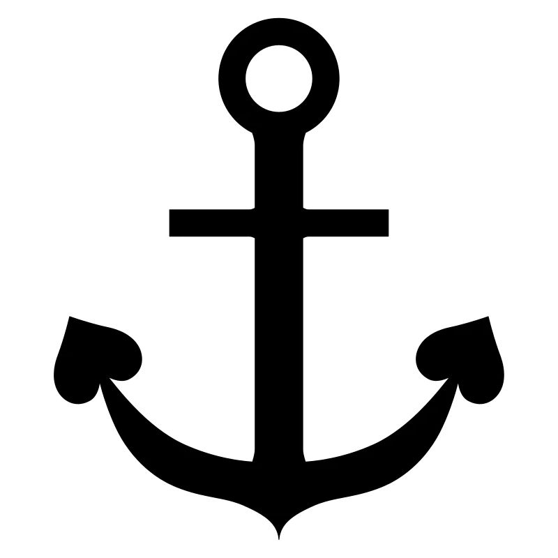 Heart anchor maritime North German