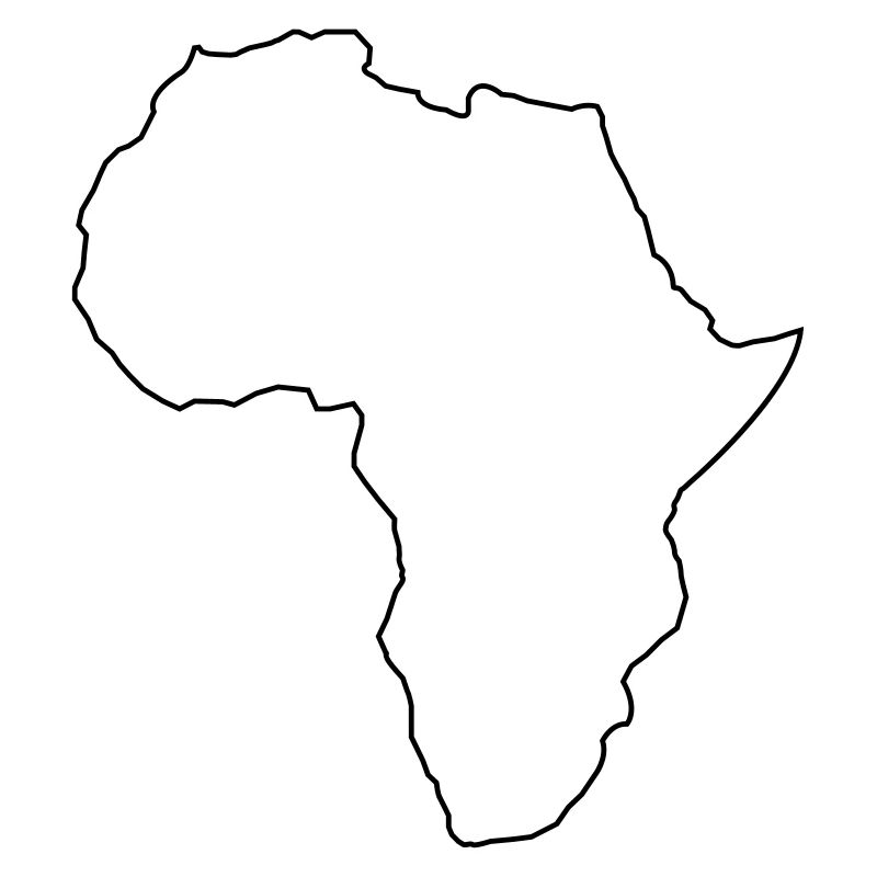 africa outline