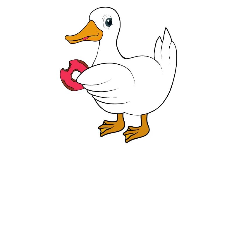 Duck with donut