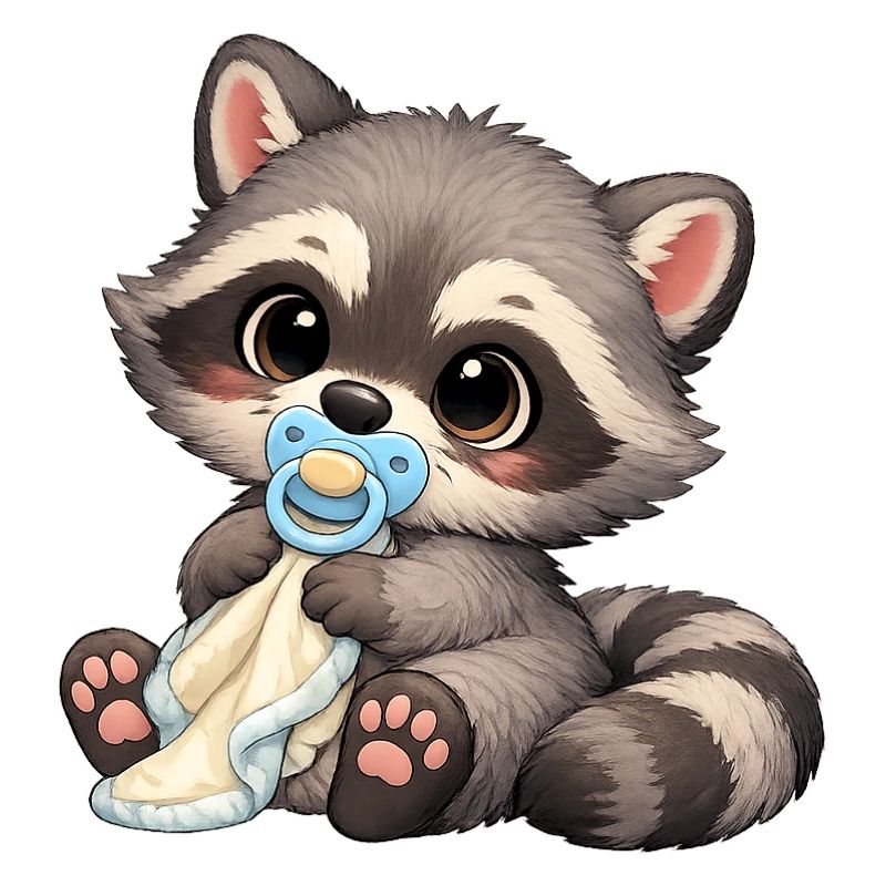 Baby Oskar with pacifier
