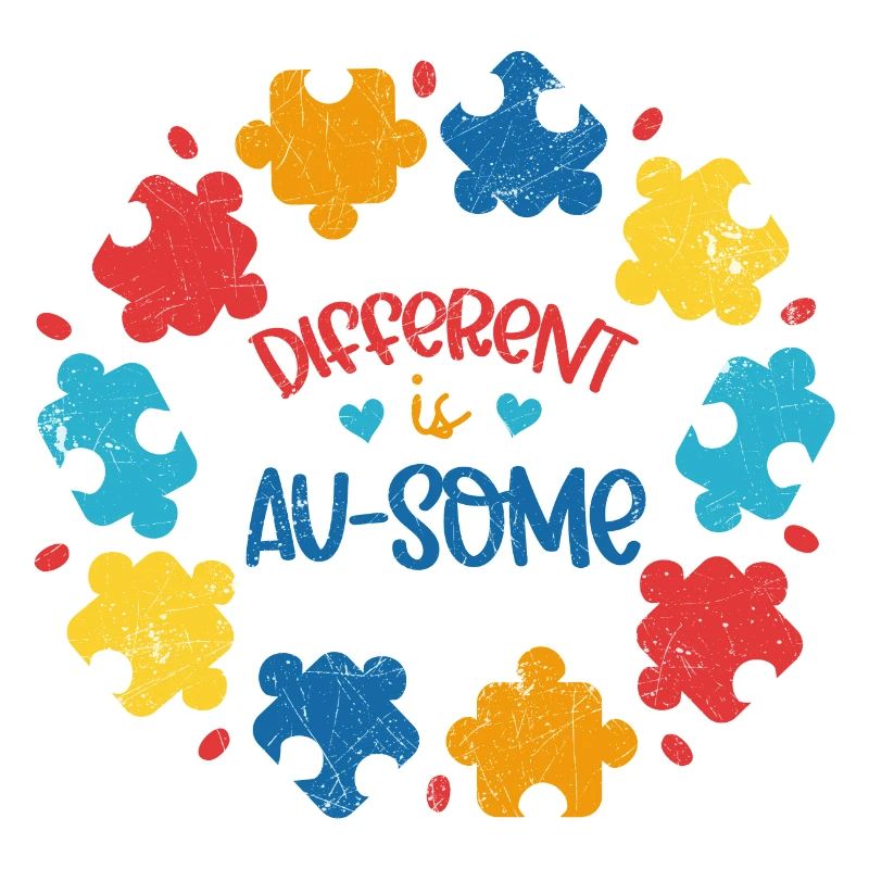 ANDERS IST AUTIST ASPERGER ADHS LIEBE SPRUCH MOTIV
