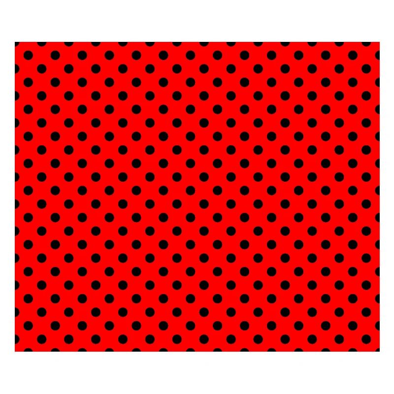 Tupfen Schwarz auf Rot