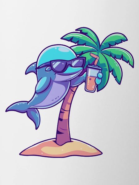 Dolphin Summer Beach Vacation