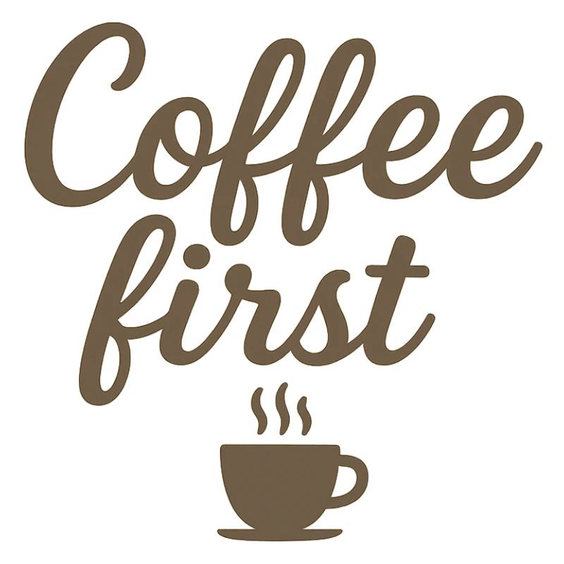 Coffee first