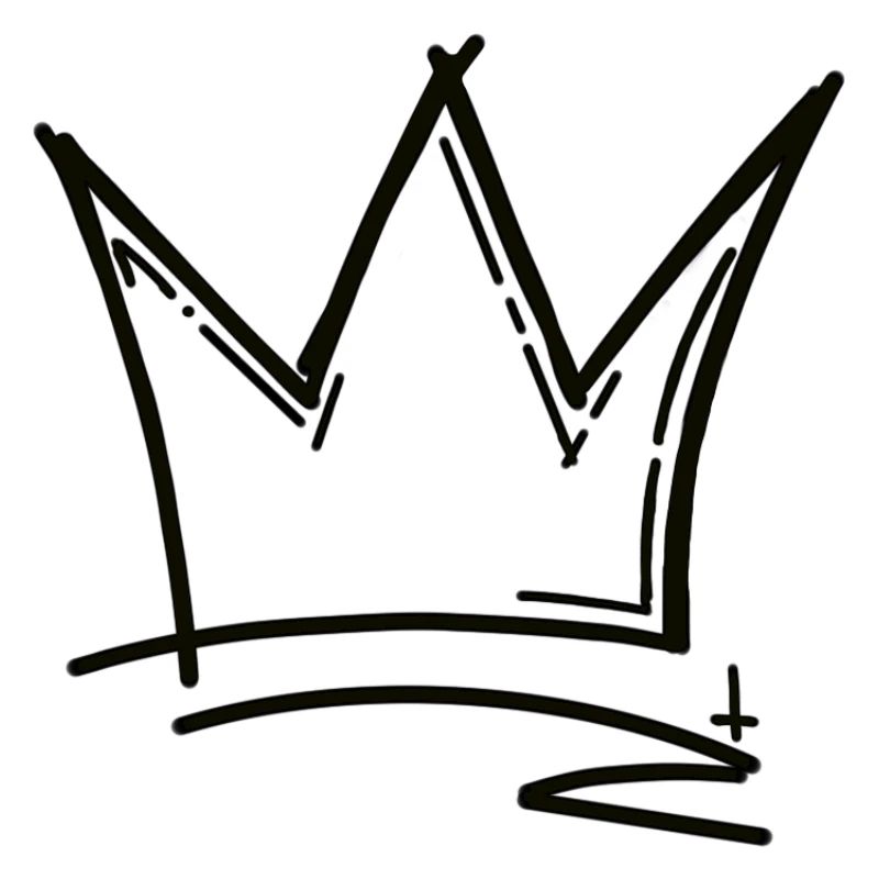 Sketch Crown Hand Drawing