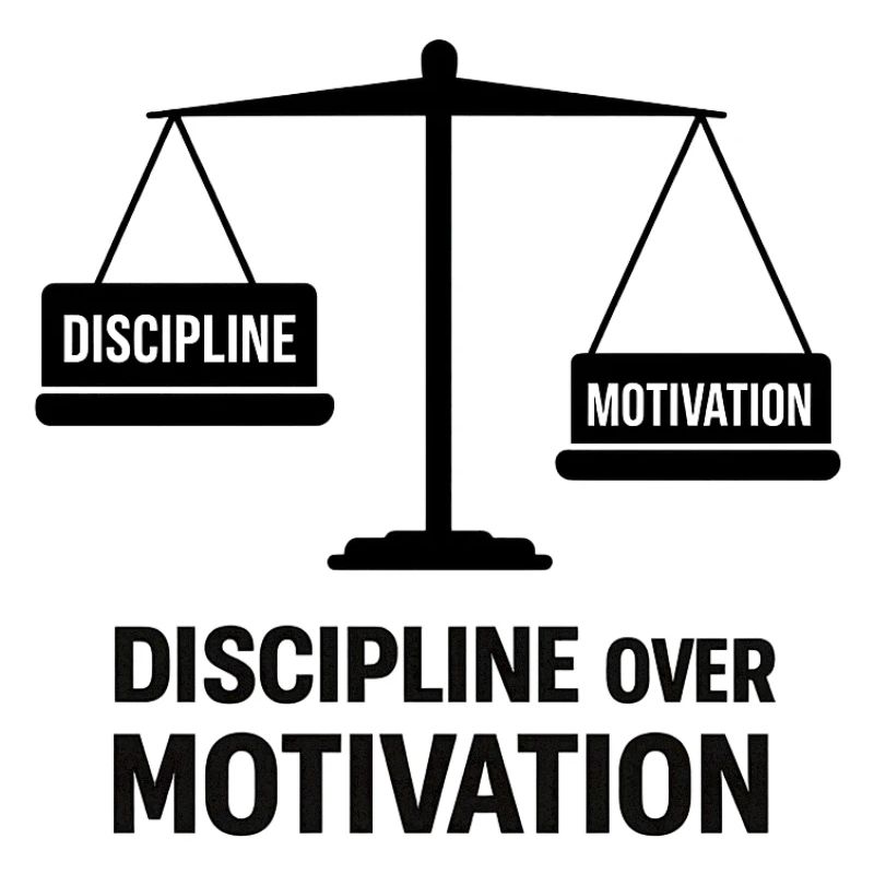 Disziplin über Motivation