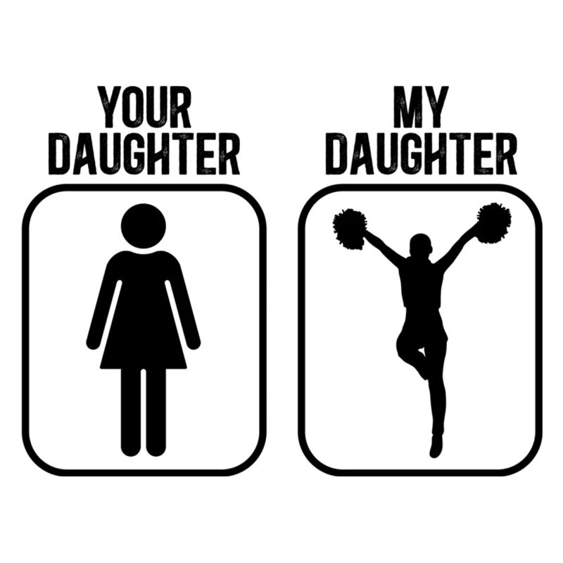 Meine Tochter Cheer Vater Eines Cheerleader-Vaters