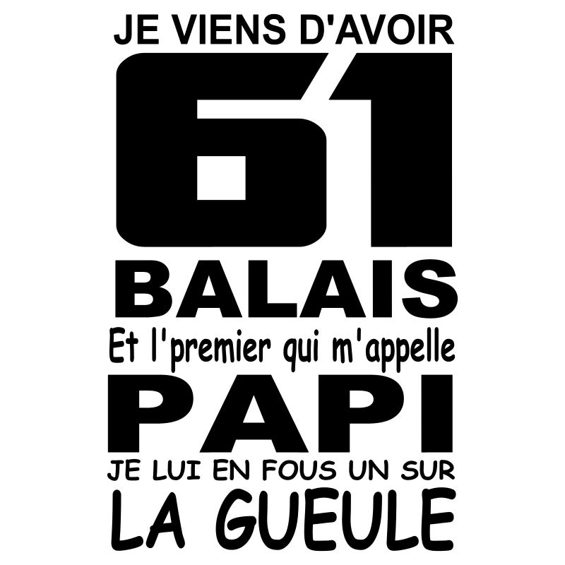 61 ans / anniversaire 61 ans / cadeau 61 ans