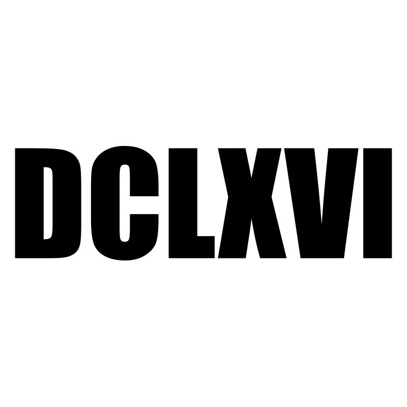 Nerdy Design "DCLXVI" - Römisch 666
