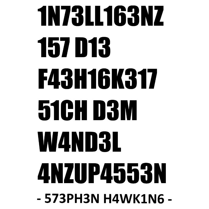 Intelligenz 1337 LEET [black]
