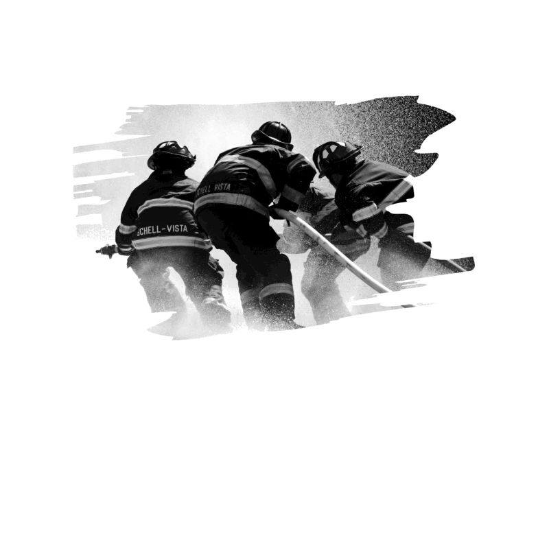 Fire brigade in action