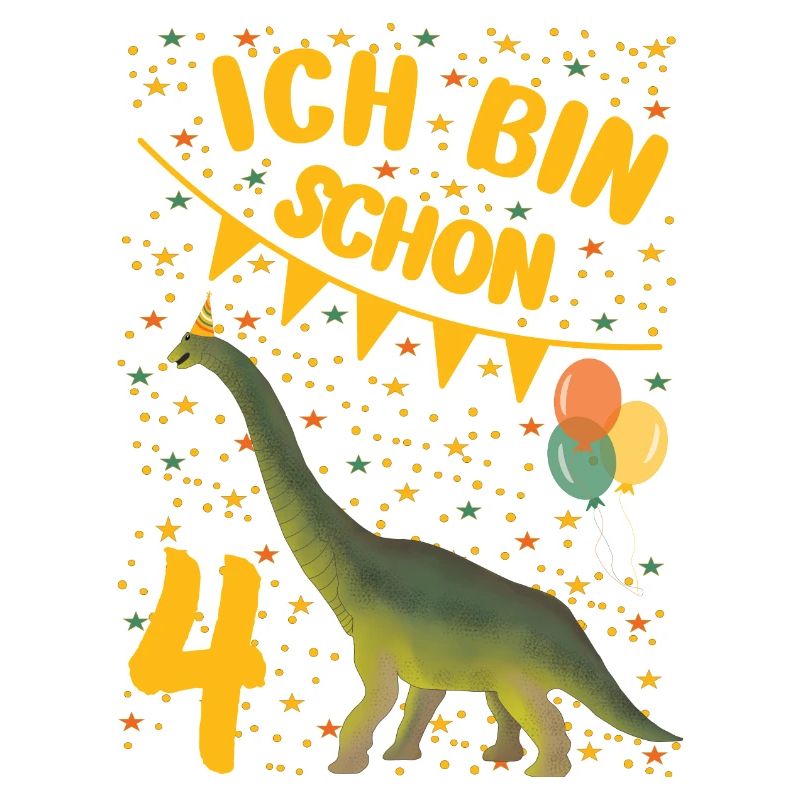 4 Geburtstag vier Jahre vierter Geburtstag Idee