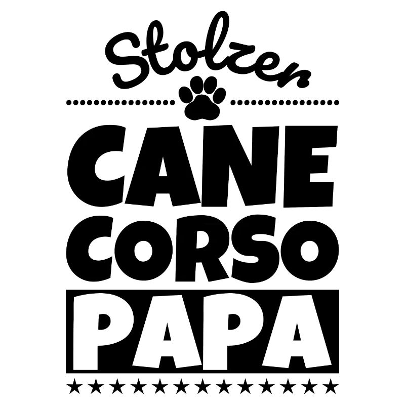 Cane Corso lustig Herrchen Hund