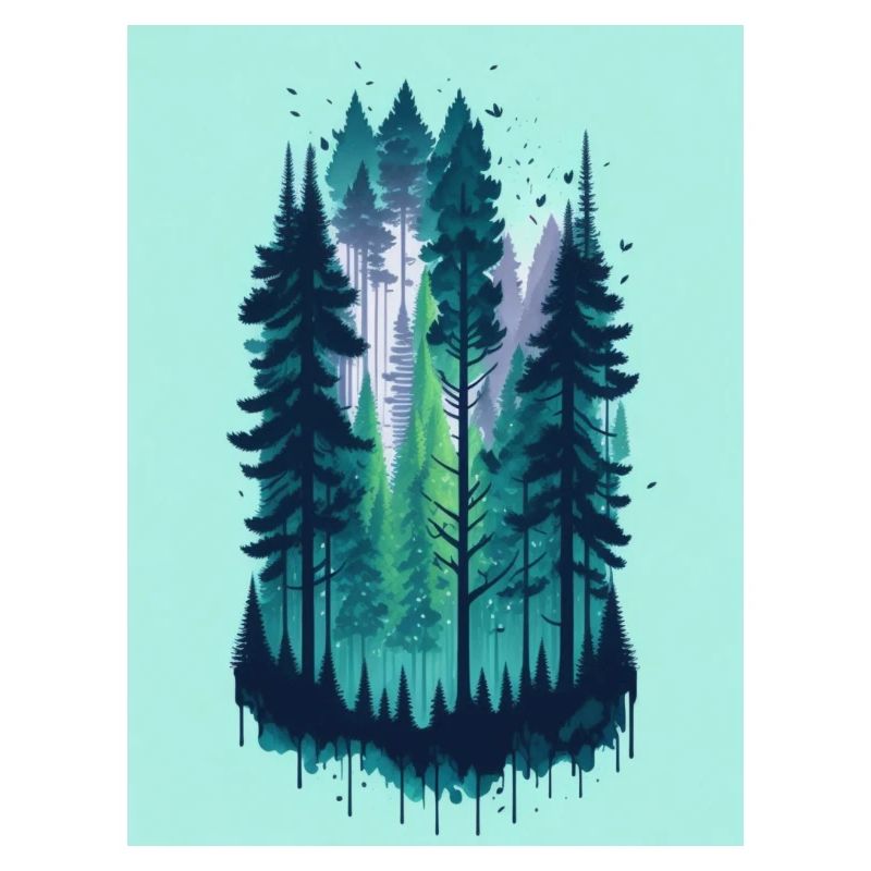 pine forest landscape