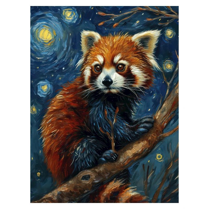 Red Panda, Van Gogh, Style