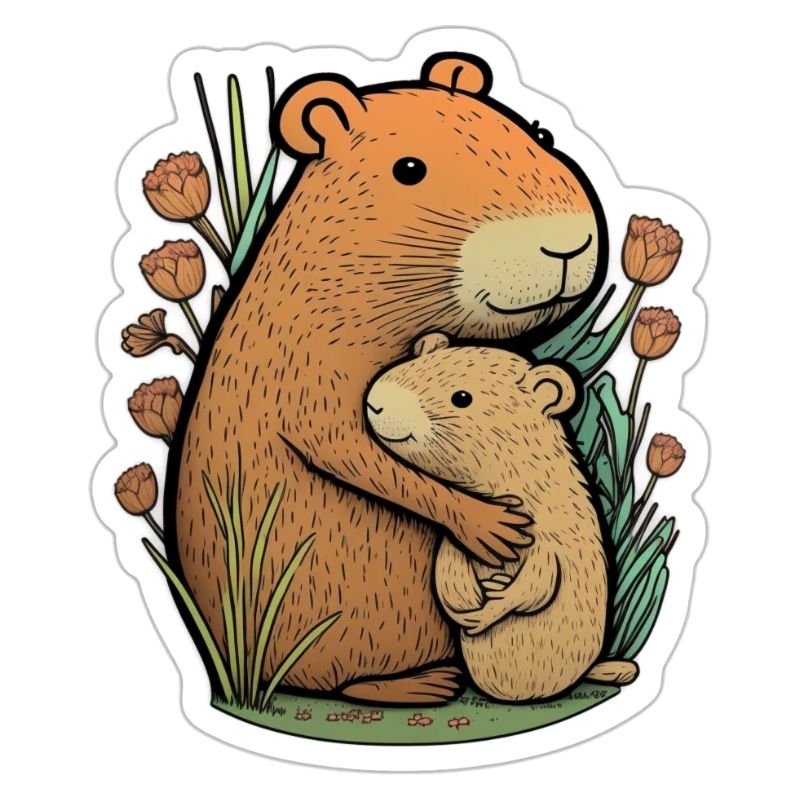 Capybara cuddles
