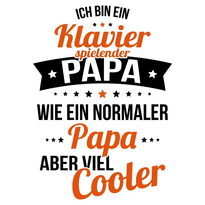 Papa jouant du piano plus cool comme papa normal