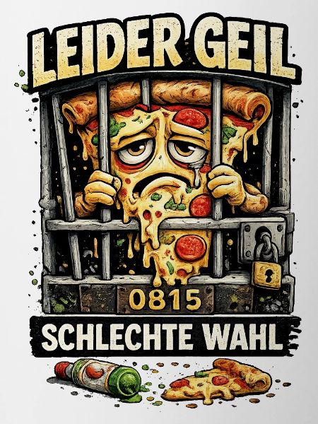 Leider Geil Pizza Fun Shirt