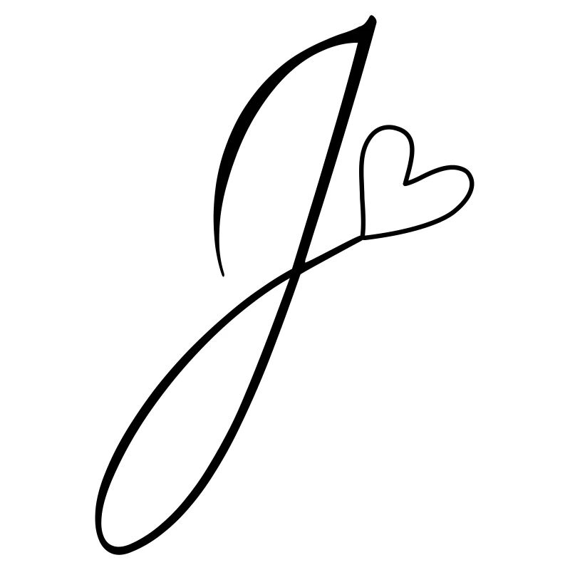 Letter J Letter J Calligraphy