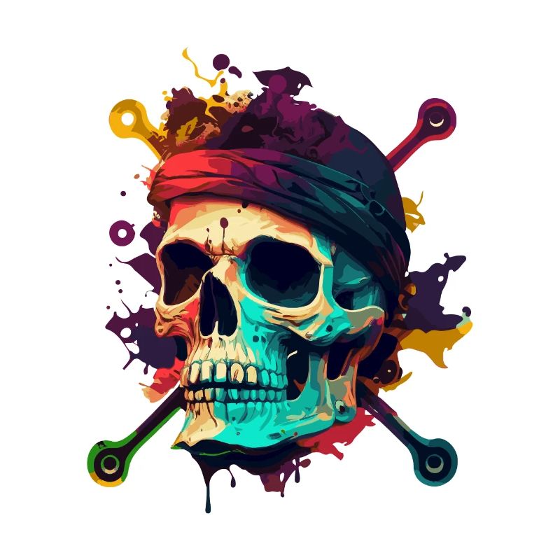 Skull and bones pirate