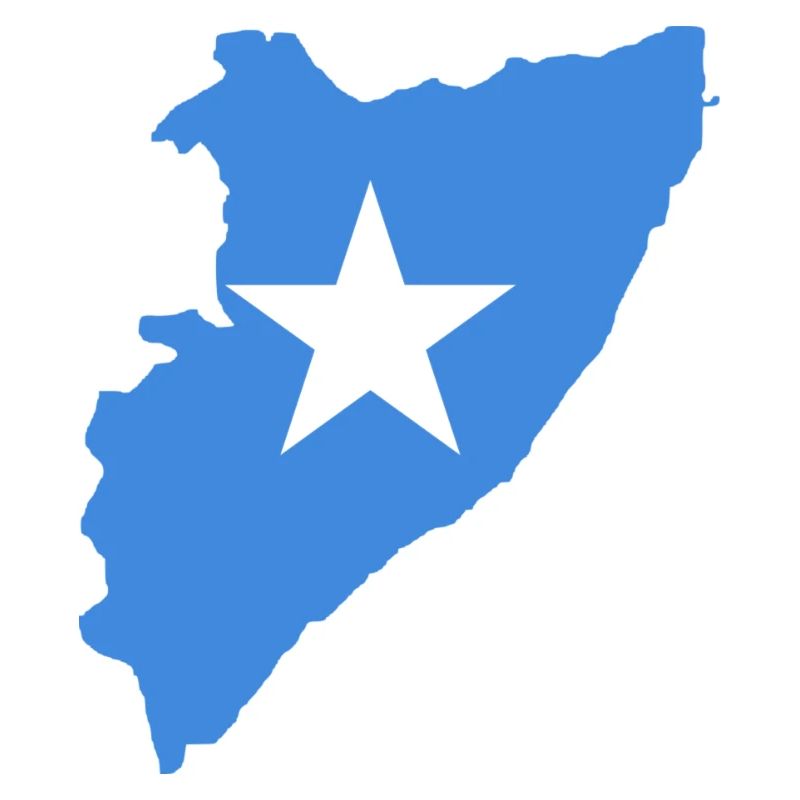 Carte du drapeau de la Somalie