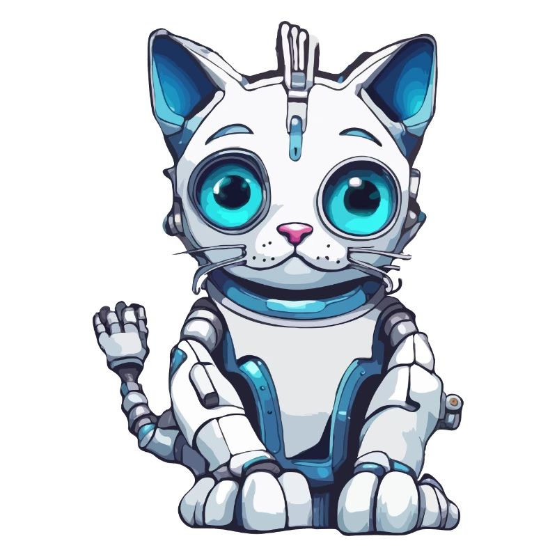 Roboter Tier / KI / Mechanisierte Tiere / Comic