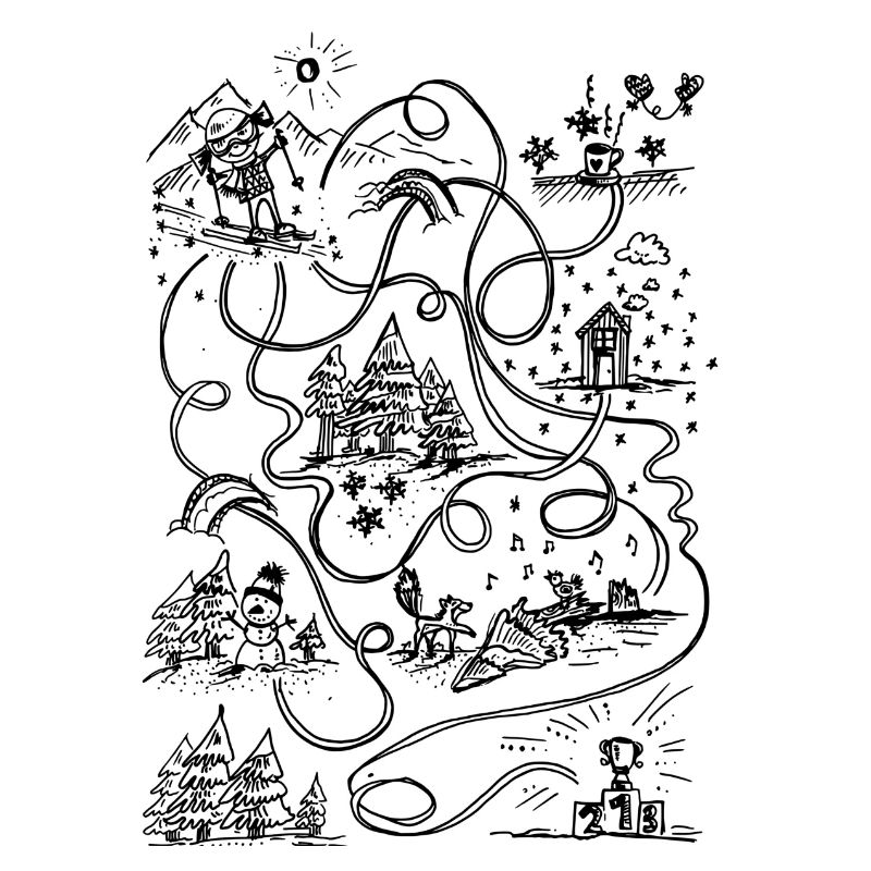 Drôle de labyrinthe d’hiver