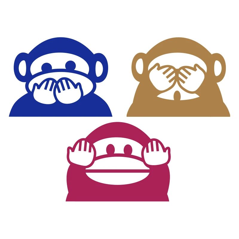 Triangle de trois singes (b)