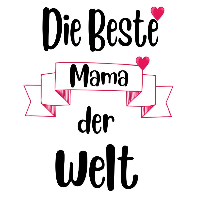 Muttertag Geschenk beste Mama der Welt Spruch Pink