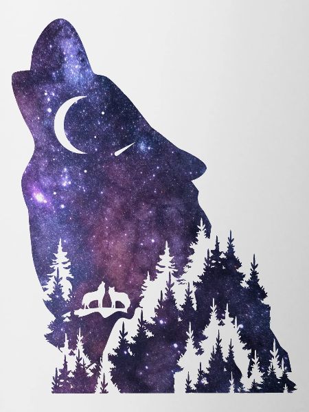Wolf silhouette Galaxy