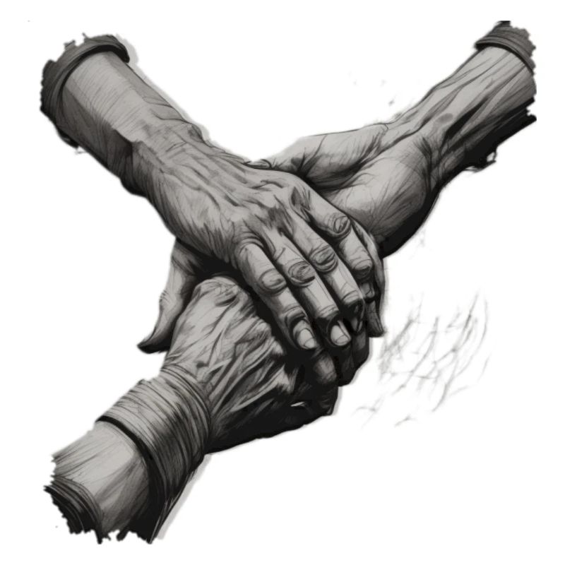 Holding hands