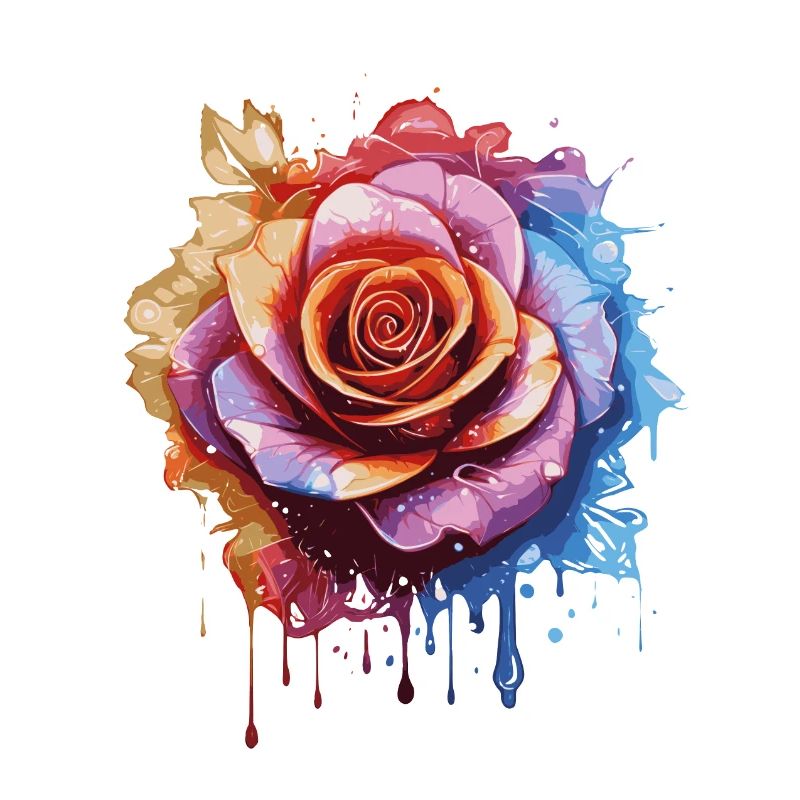 Rainbow Rose