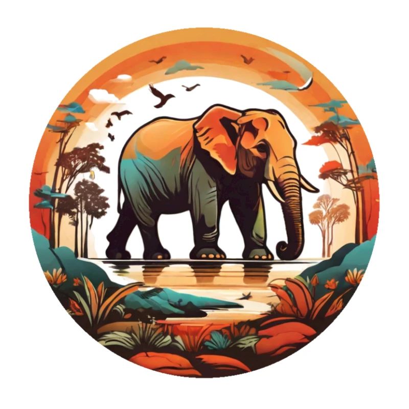 African Elephant Design