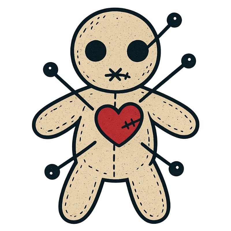 Voodoo Herzstich Puppe