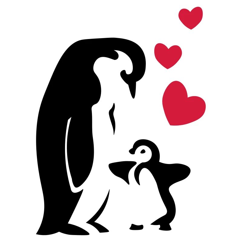 Pingouin papa / maman - bébé