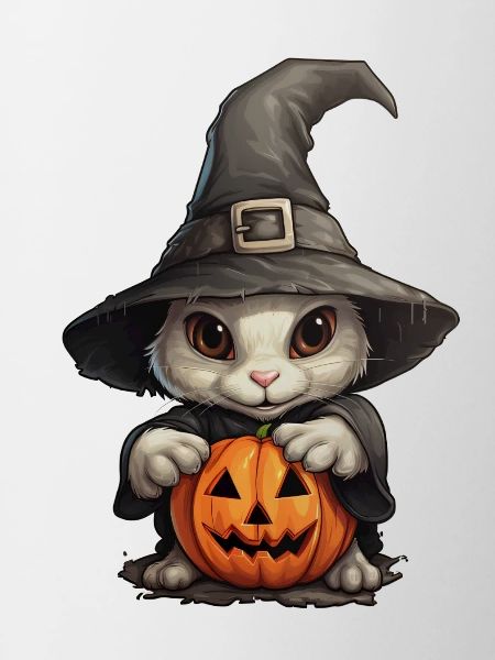 Lapin sorcière d’Halloween