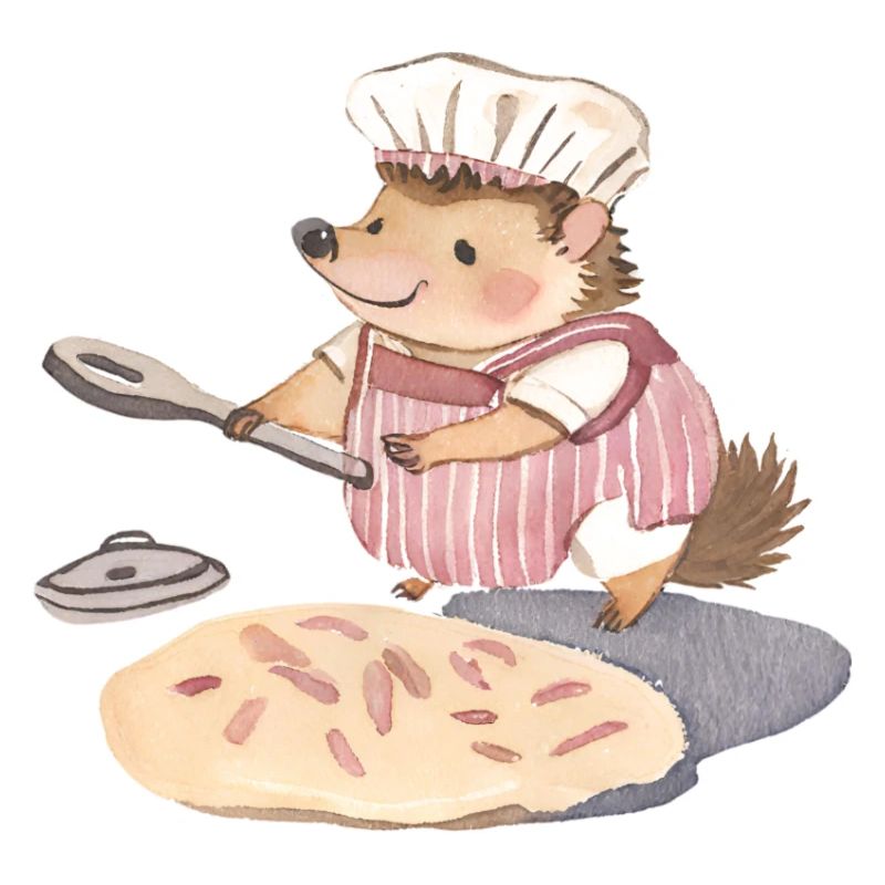 Cheerful Hedgehog Baker: Heartfelt Delights