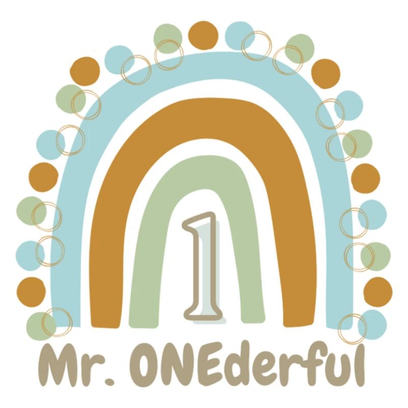 Mr. ONEderful 1.Geburtstag Regenbogen
