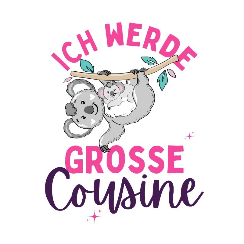 Ich werde Große Cousine 2024 Loading Koala Herz