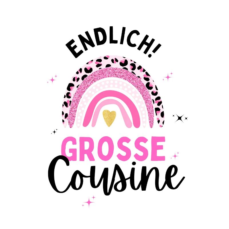 Große Cousine 2024 Loading Regenbogen Herz
