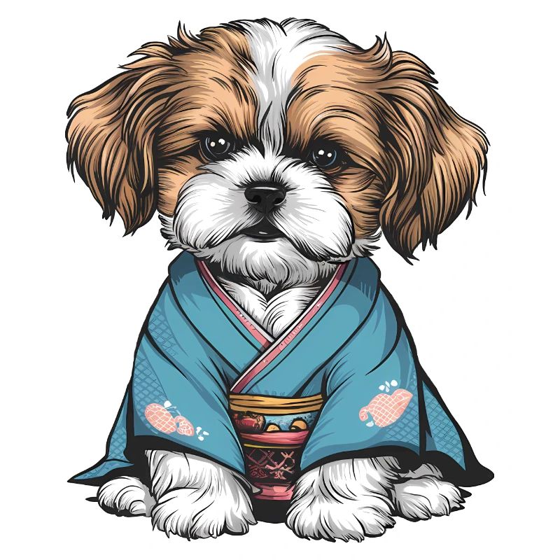 Shih Tzu im Kimono