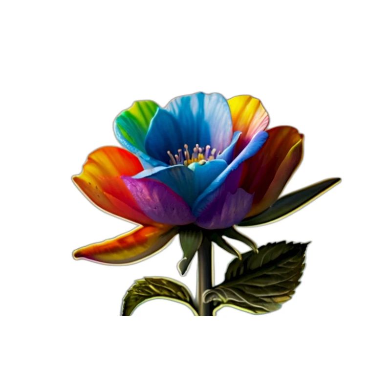 Regenbogen Blume