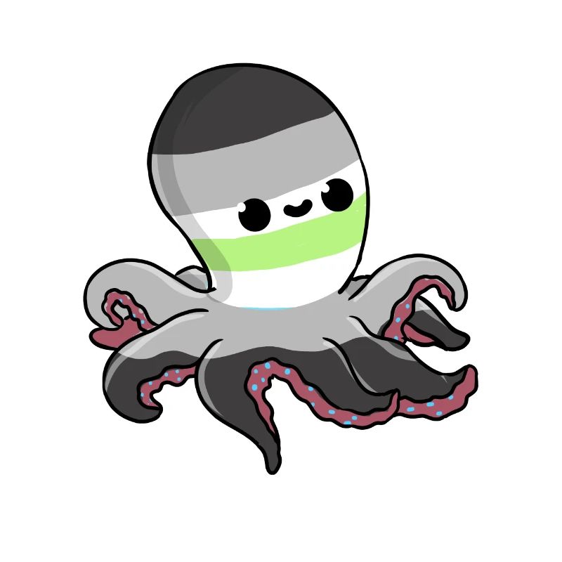 Agender Oktopus Agender Pride