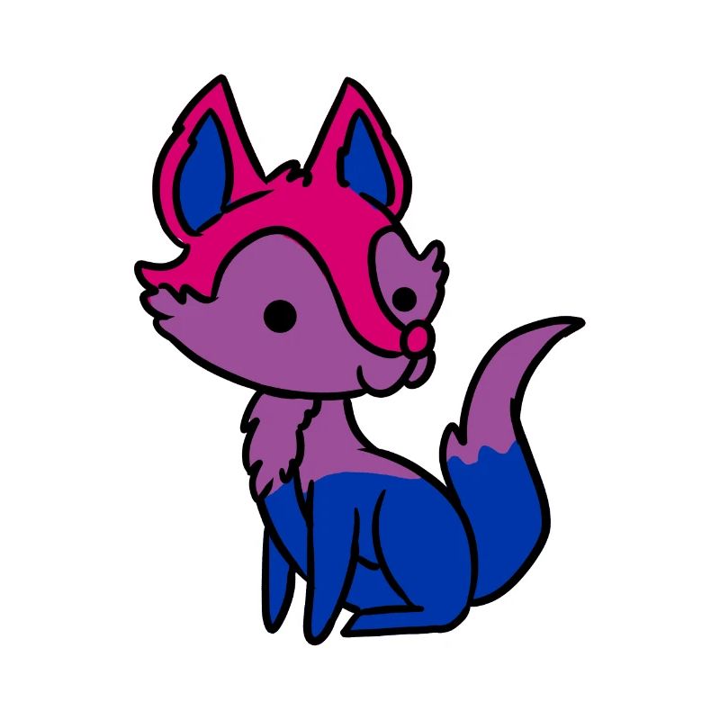 Fierté bisexuelle Fox Cadeau bisexuel