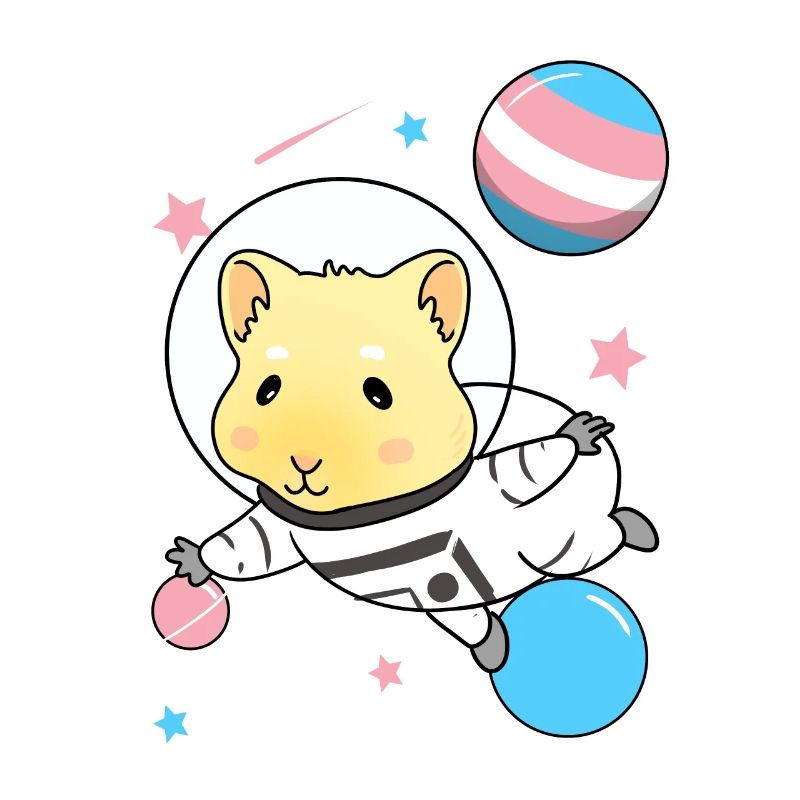 Cochon d’Inde transgenre dans l’espace Trans Prid