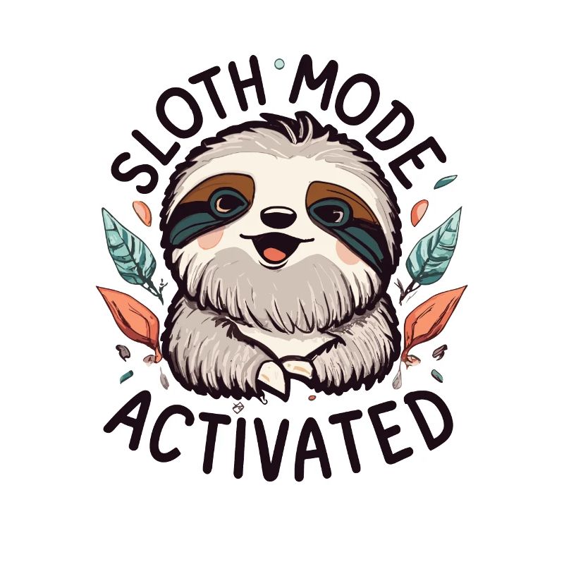 Sloth Mode Activated Funny Sloth