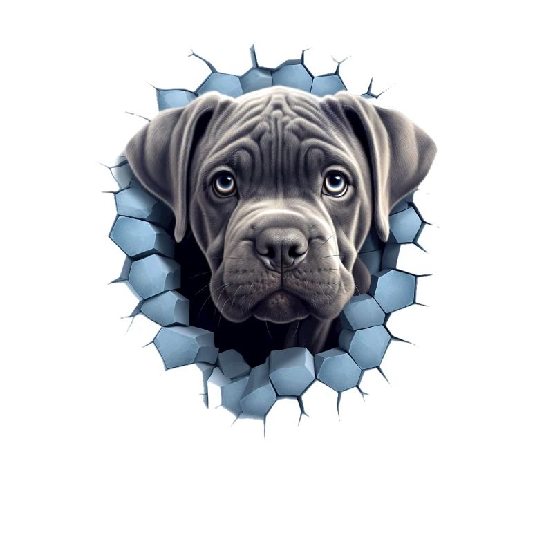 Cane Corso durch die Wand für einen Cane Corso