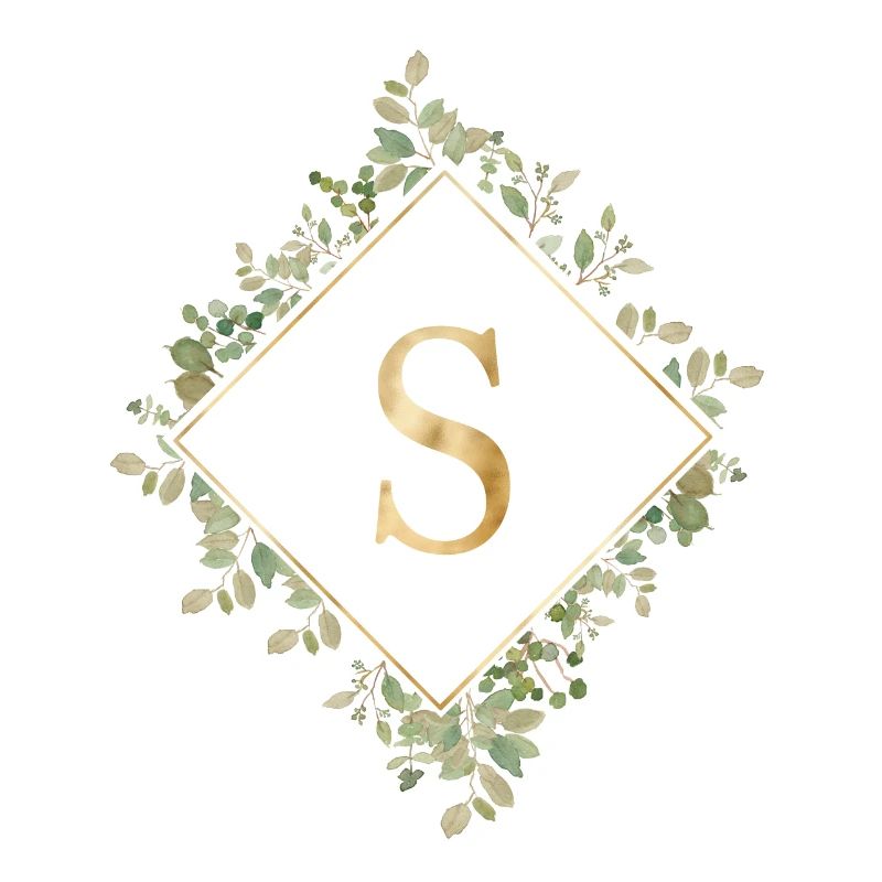 S Couronne d’Eucalyptus monogramme